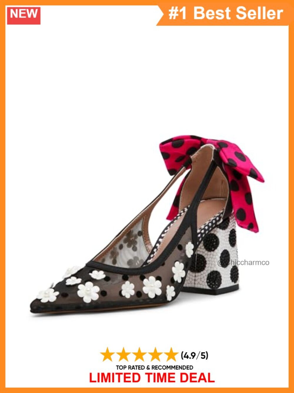 Pointed Toe Block Heel Pump Faux Leather Pull On Formal Evening